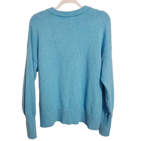 Philosophy | Women's Teal or Turquoise Crewneck Sweater (Size XL) - Picture 13 of 13